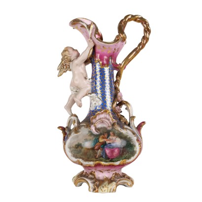 antiquités, céramiques, antiquités en céramique, céramiques anciennes, céramiques italiennes anciennes, céramiques anciennes, céramiques néoclassiques, céramiques du XIXe siècle, cruche en porcelaine