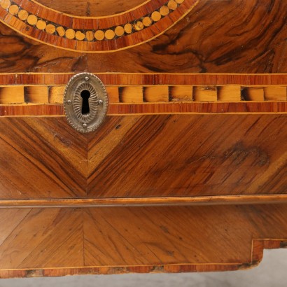 Ancient Chests of Drawers Louis XVI Piacenza \'700 Walnut Burl Veneer