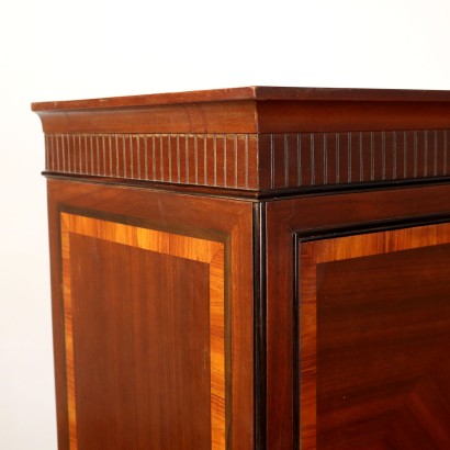 Ancient Secrétaire Louis XVI Italy \'900 Flap Mahogany Veneered