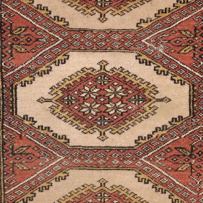 Vintage Bukhara Teppich Pakistan 177x130 cm Baumwolle Wolle