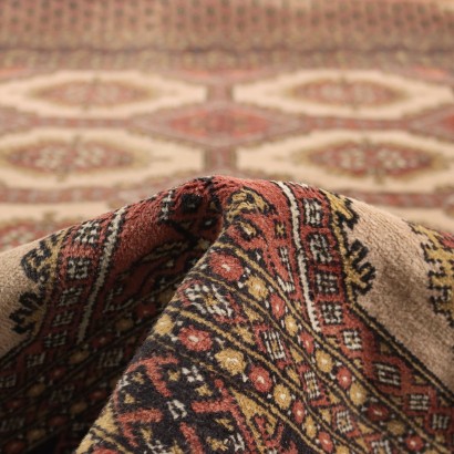 Vintage Bukhara Teppich Pakistan 177x130 cm Baumwolle Wolle