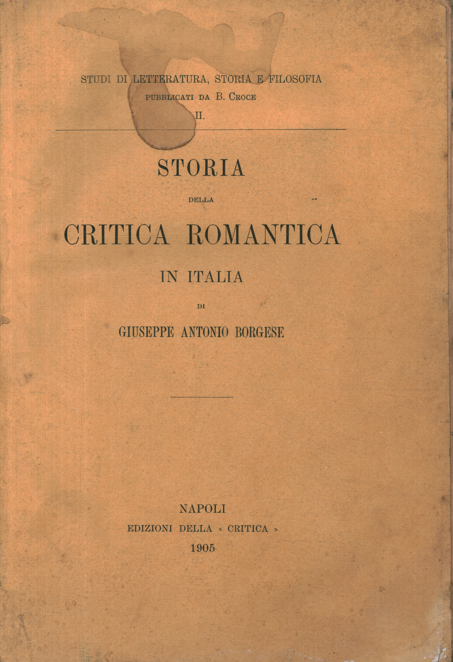 History of romantic criticism in Italy