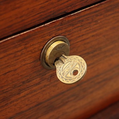 Writing Desk Exotic Wood Italy 1950s