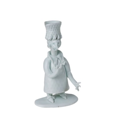 Figurina Serie Grotteschi in Vetro Lattimo Fulvio Bianconi per Venini
