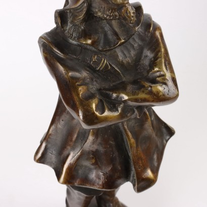 Ancient Sculpture Bronze Cyrano de Bergerac France \'900 Complete