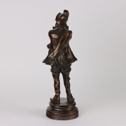 antiquariato, bronzo, antiquariato bronzi, bronzo antico, bronzo antico italiano, bronzo di antiquariato, bronzo neoclassico, bronzo del 800,Cyrano de Bergerac Scultura in Bronzo