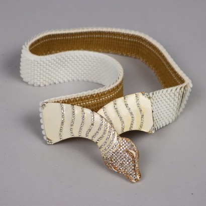 Cintura Vintage con Fibbia a Serpente