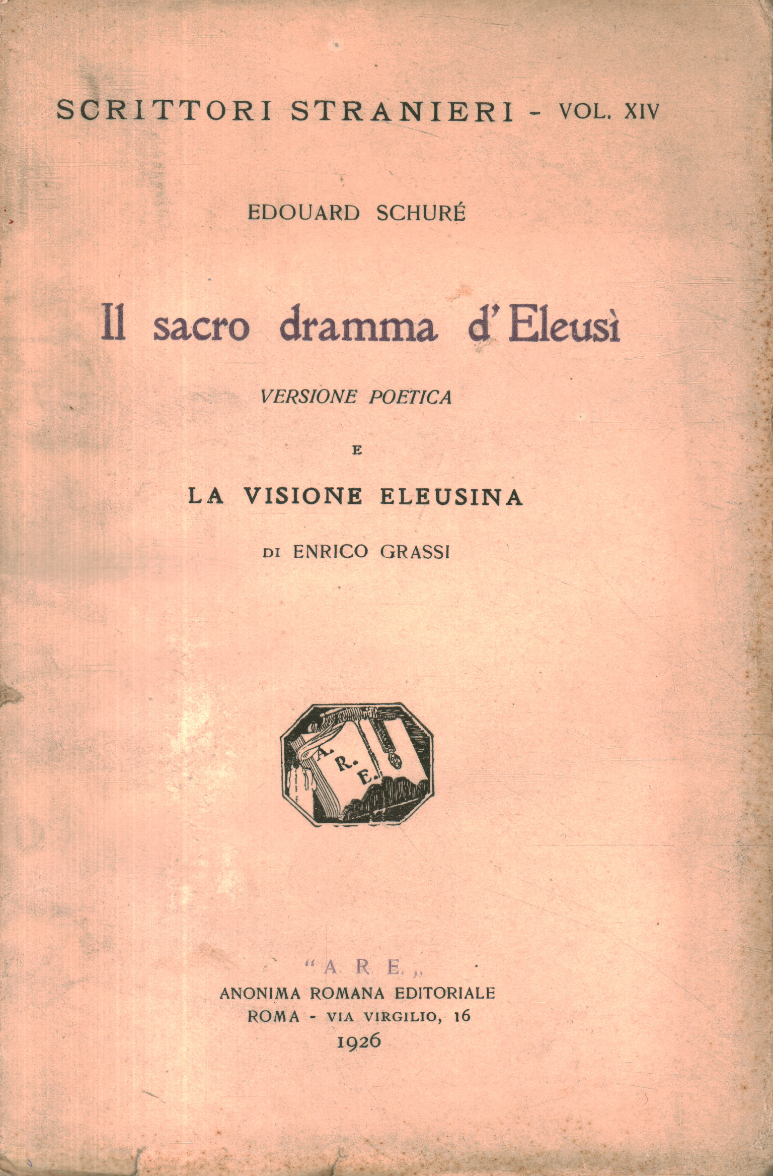 Eduardo Schuré. el drama sagrado d0a