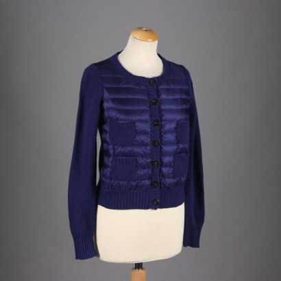 Moncler Cardigan in Lana con Imbottitura