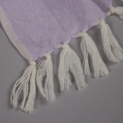 Second Hand Malo Scarf Cashmere Lilac Florence White Border Accessorie