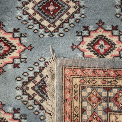 Vintage Bukhara Carpet Pakistan 94x59 In Cotton Wool Handmade