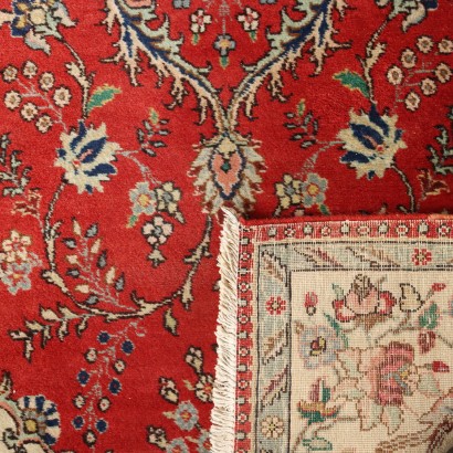 Tapis Tabriz Vintage Iran 429x90 cm Coton Laine Noeud Fin