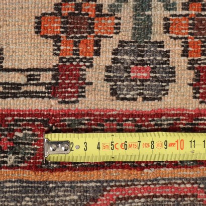 Vintage Malayer Teppich Iran 295x210 cm Baumwolle Wolle Großer Knoten