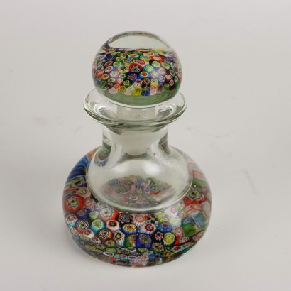 Ancient Paperholder Bottles Murano Glass Italy \'900 Multicolored Glass