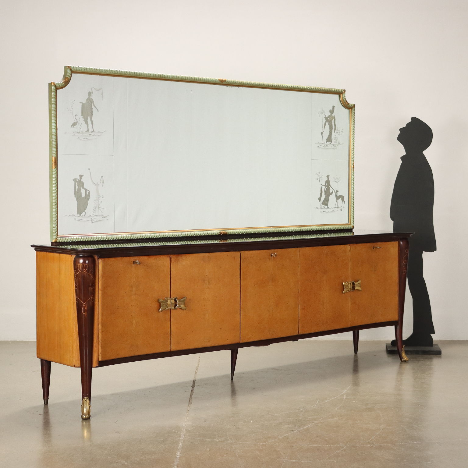 Espejo con marco dorado antiguo - Il Mobile Classico Italiano