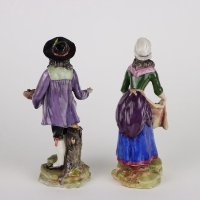 Figurines Anciennes Porcelaine Colorée France \'800 Céramiques