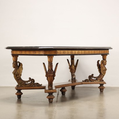 antiques, table, table antiques, antique table, antique Italian table, antique table, neoclassical table, 19th century table, Empire style table