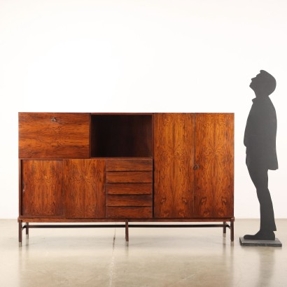 modernariato, modernariato di design, credenza, credenza modernariato, credenza di modernariato, credenza italiana, credenza vintage, credenza anni '60, credenza design anni 60,Highboard Anni 60