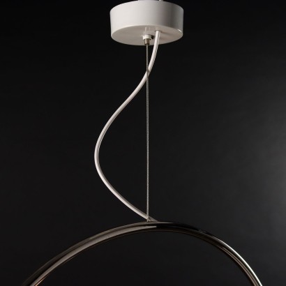 Ceiling Lamp Chromed Metal Italy 1960s-1970s