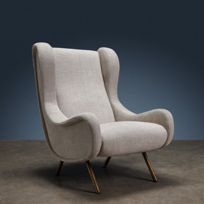 Fauteuil Bergère Vintage Senior Marco Zanuso pour Arflex Années 50