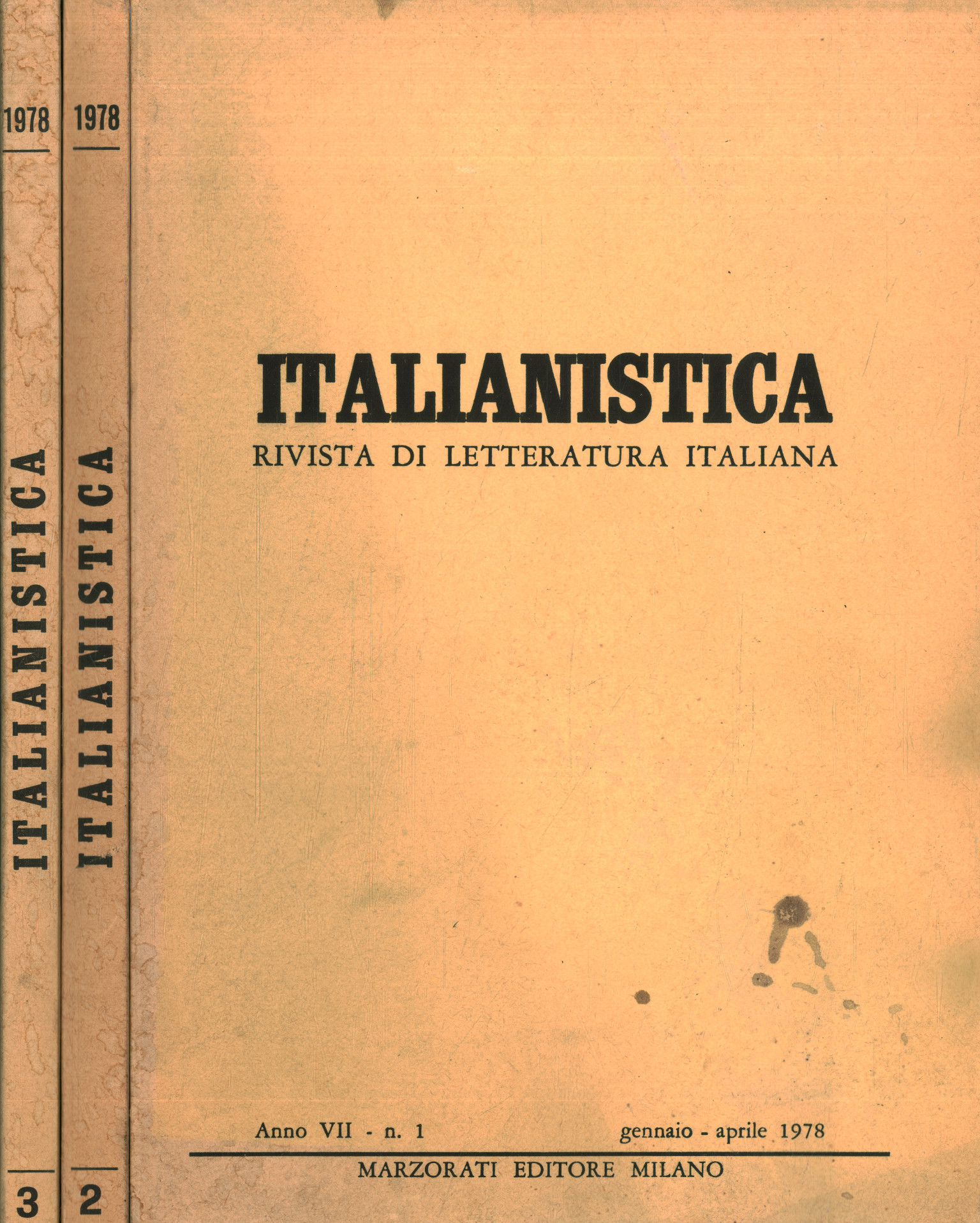 Italianistica: journal of Italian literature