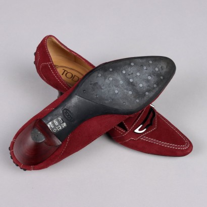 Tod's Mocassino Bordeaux con Ta