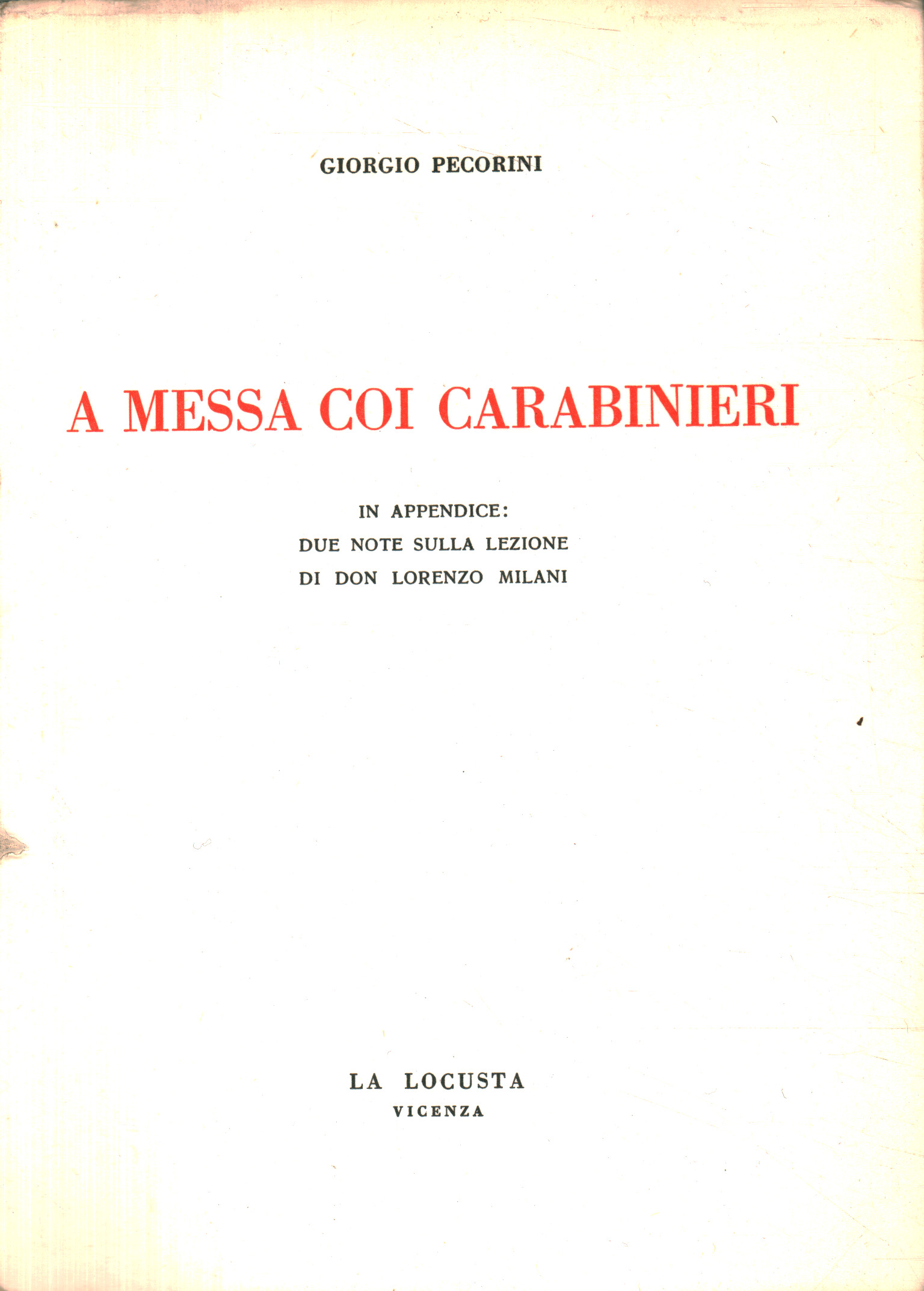 At Mass with the Carabinieri