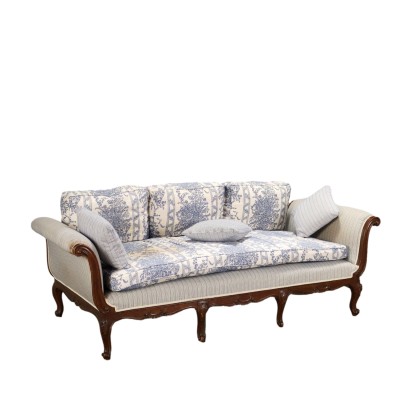 Tabouret de style Louis Philippe avec accoudoirs