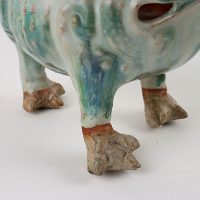 Figura in Ceramica Smaltata Cinese