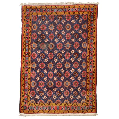 Vintage Veramin Carpet Iran 60s-70s Furnishing Cotton Wool Fine Knot