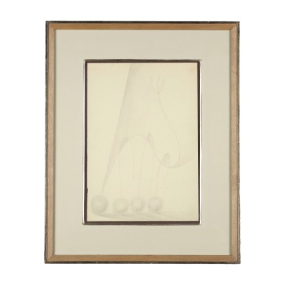 Disegno su Carta di Fausto Melotti 1972