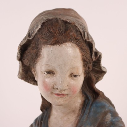 Bust of a Girl in Terracotta