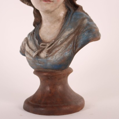 Bust of a Girl in Terracotta