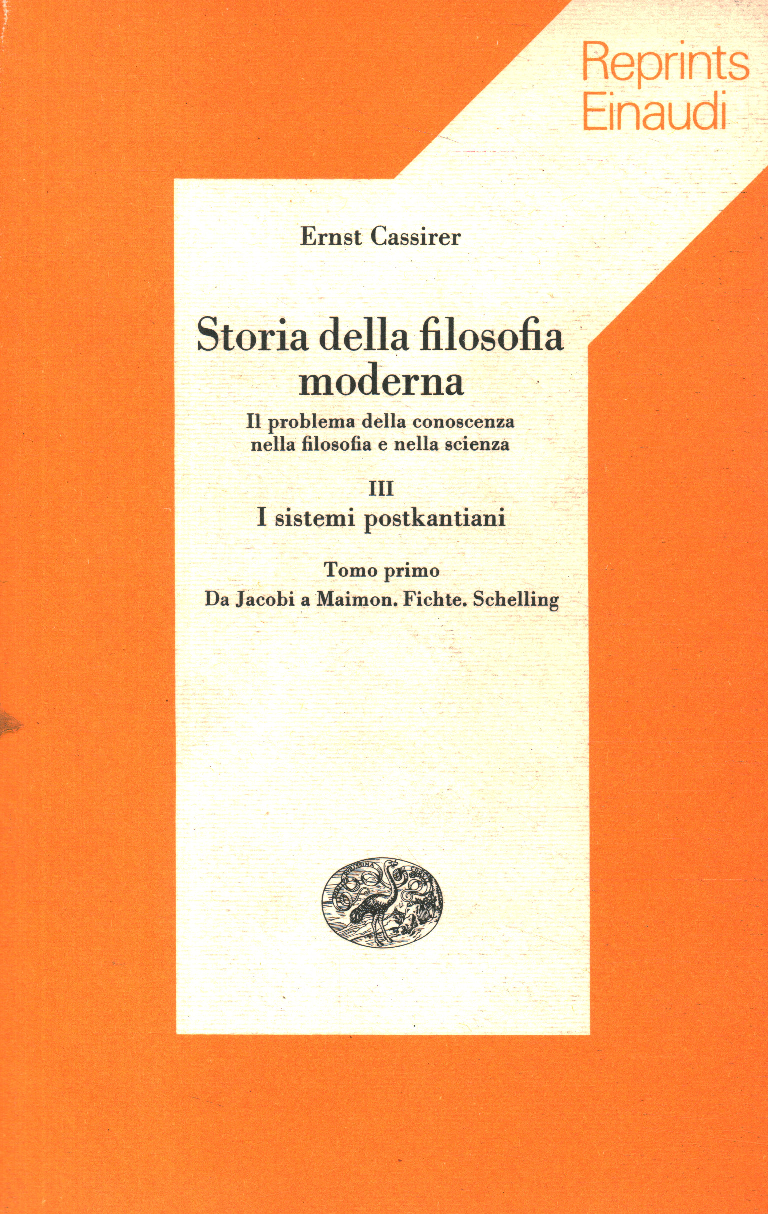 Storia della filosofia moderna. I sistem