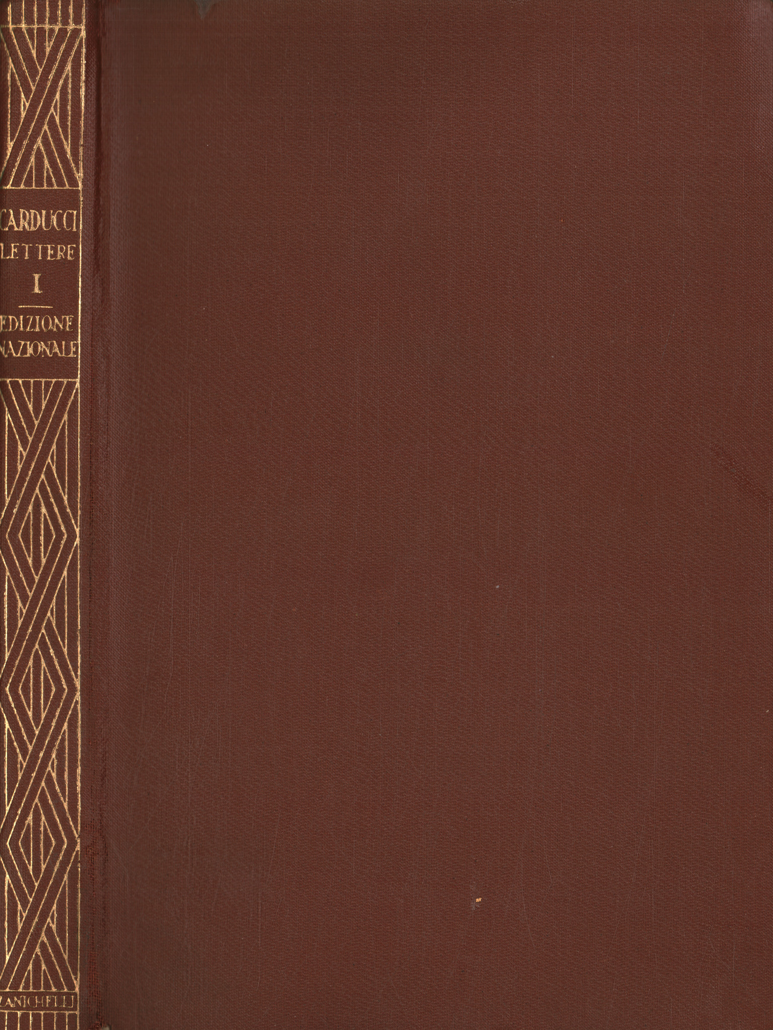 Lettres de Giosue Carducci 1850-1858 (Vo
