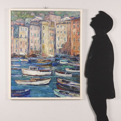 Gemälde von Adriano Bogoni, Blick auf den Hafen, Adriano Bogoni, Gemälde von Adriano Bogoni, Adriano Bogoni, Adriano Bogoni, Adriano Bogoni
