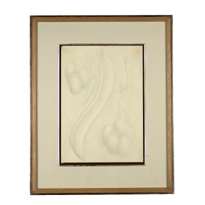 Disegno su Carta di Fausto Melotti 1972