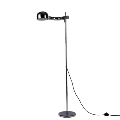 Vintage Floor Lamp 60s-70s Chromed Metal Lighting