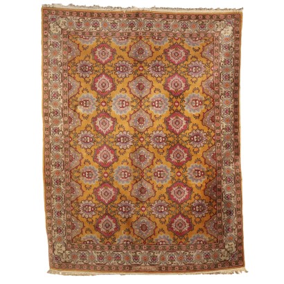 Tapis Vintage Esparta Turquie Années 70-80 Coton Laine Noeud Gros