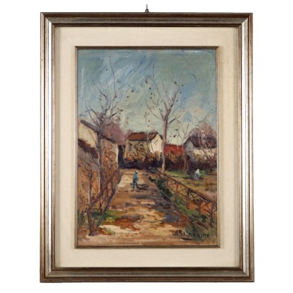 Contemporary Painting by Giovanni Balansino Landscape Oil on Hardboard