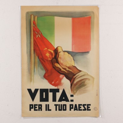 Gruppo di manifesti di propaganda politi