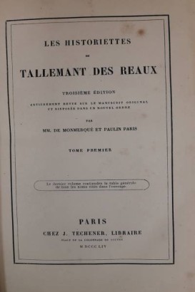 Les historiettes de Tallemant Des Réaux