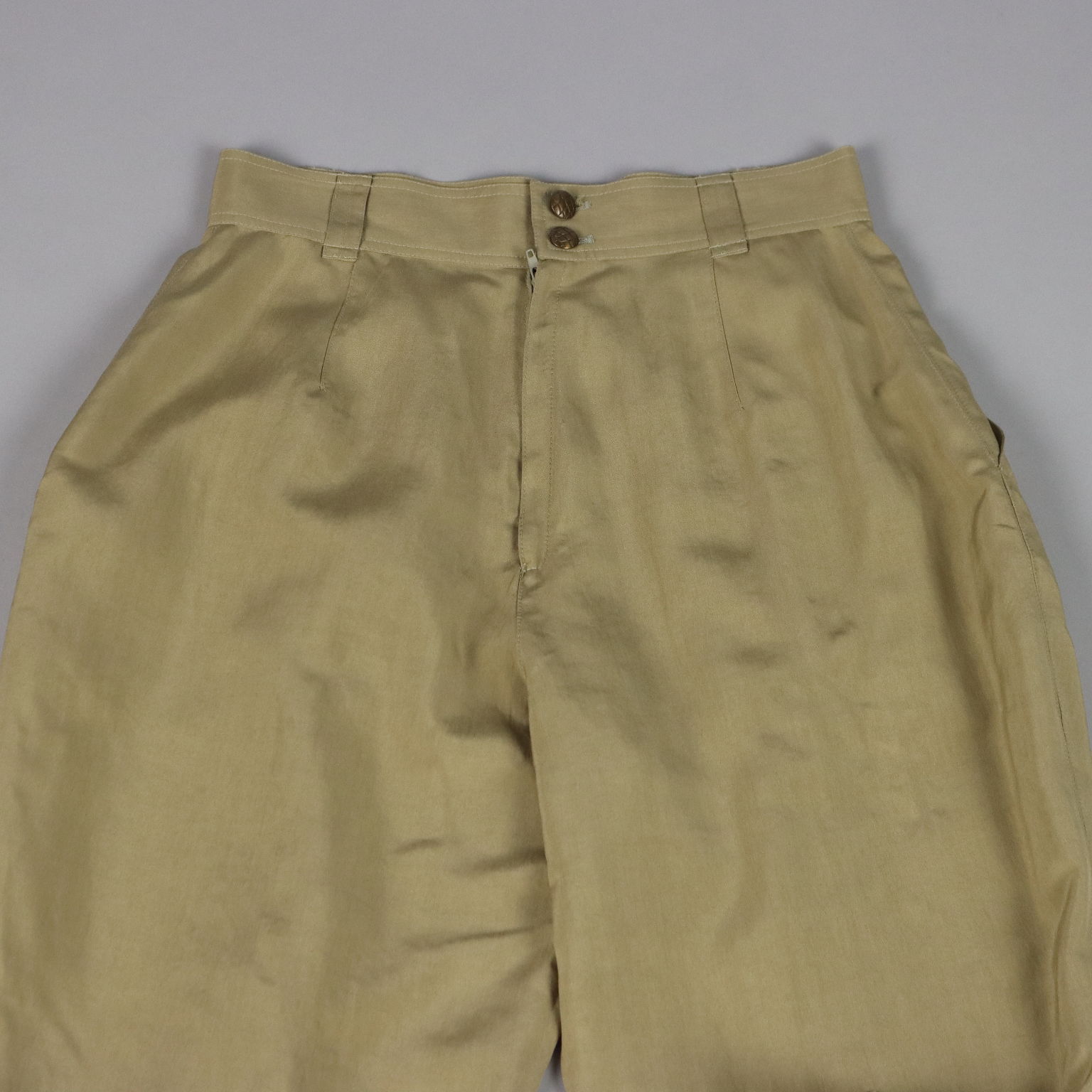 Versace Pantaloni Vintage Anni 80 90 Taglia 40 Pura Seta Vita alta