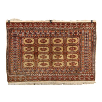Ancient Bukhara Carpet Wool Cotton Fine Knot Furnishing