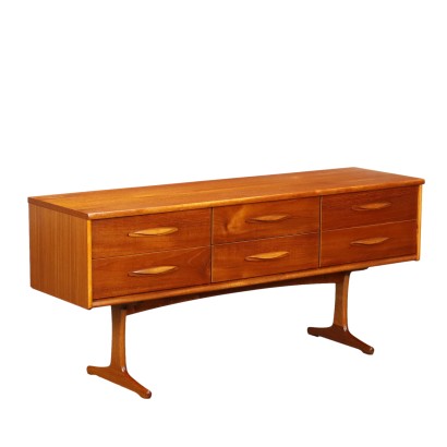 Meuble Vintage Années 60-70 Plaqué en Teak Bois Massif