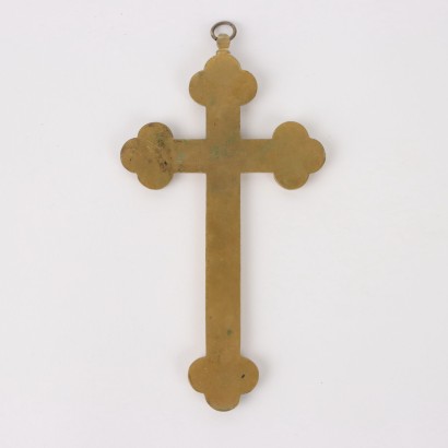 Bronze Crucifix with Micromosaic