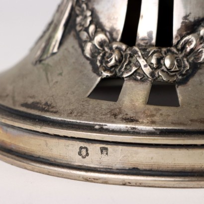 Pair of Silver and Glass Cake Stands