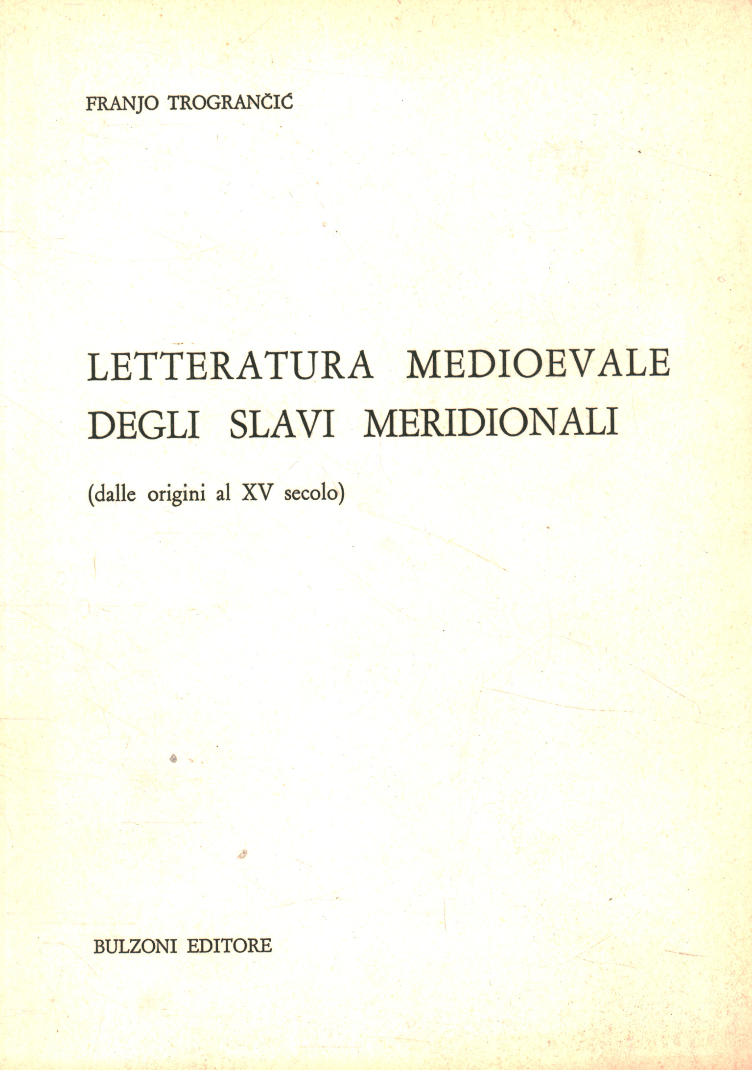 Mittelalterliche Literatur der Südslawen