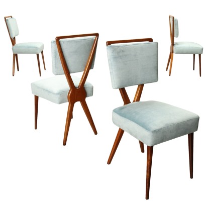 Group of 4 chairs, Argentine 50s chair, Argentine 50s chairs