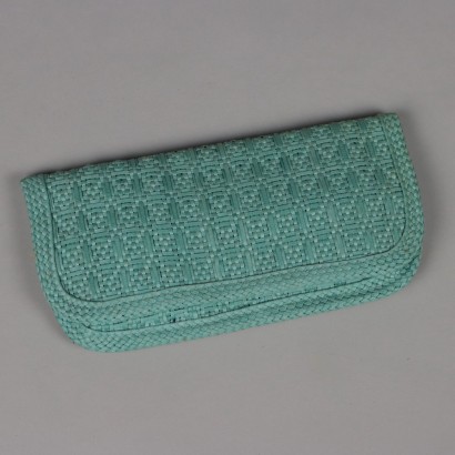 Vintage Aqua Grüne Clutch Tasche